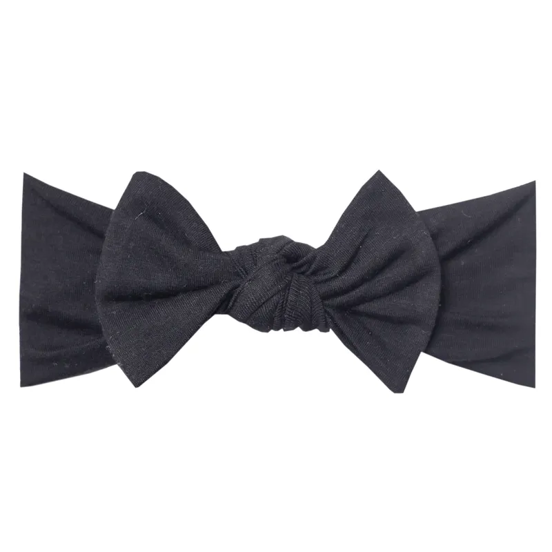 Midnight Knit Headband Bow