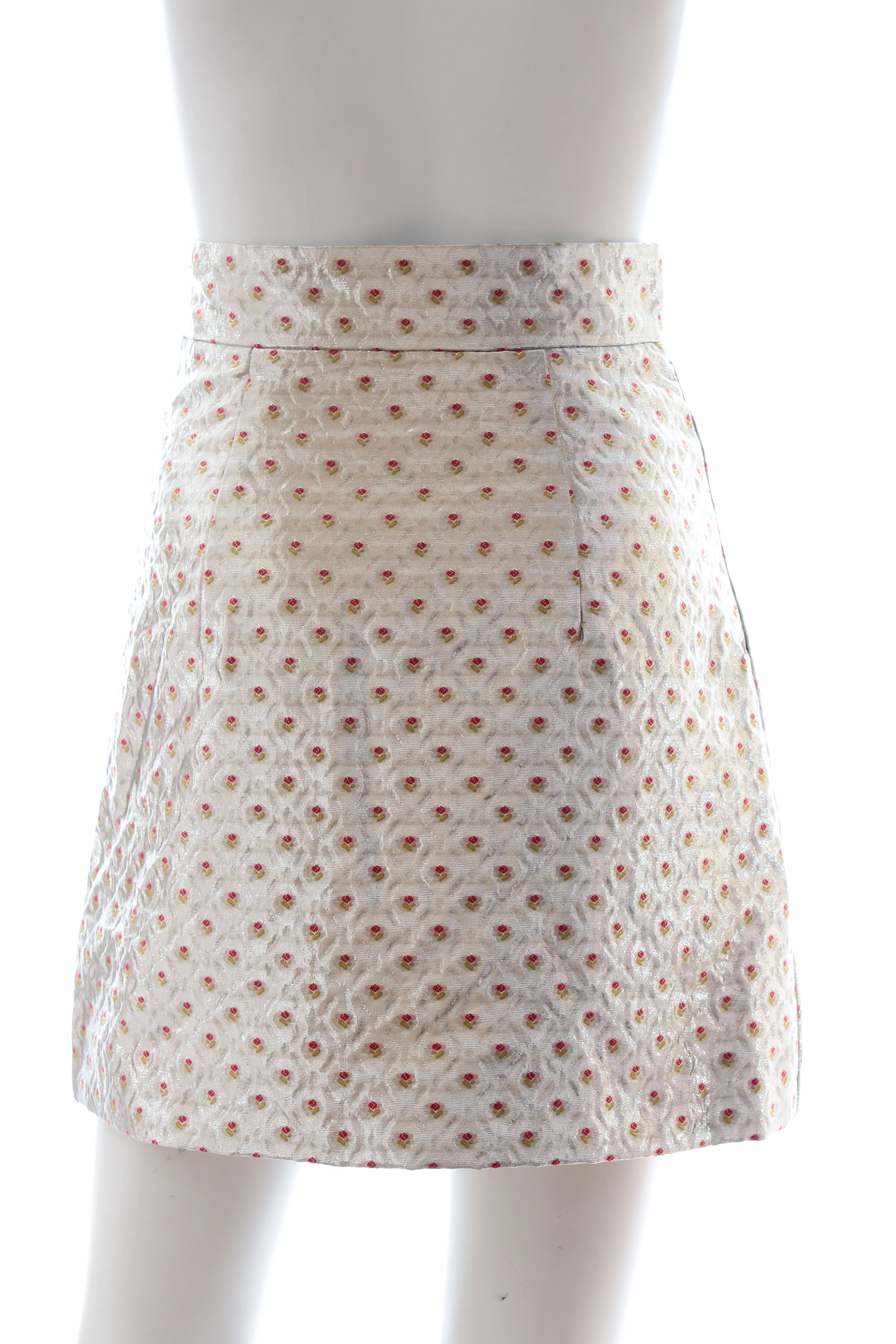 Miu Miu Metallic Jacquard Mini Skirt