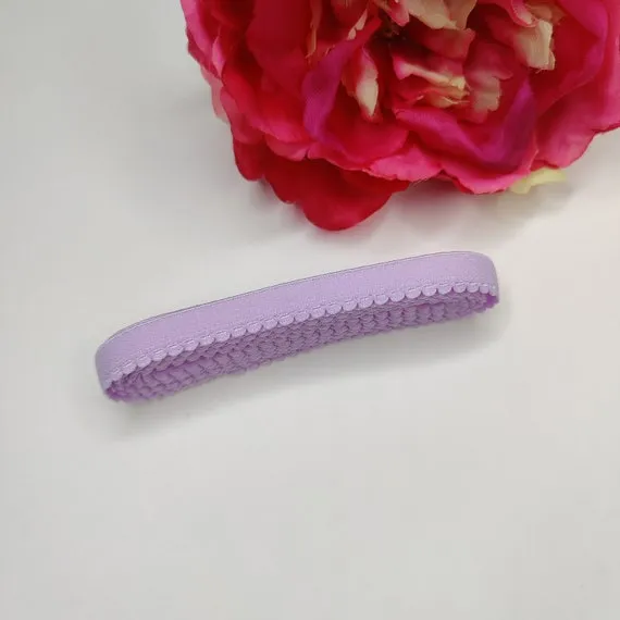 Mix and Match in Flieder, pastel lavender: 11 mm Zierlitze, Unterbrustgummi, Träger. IDelx19