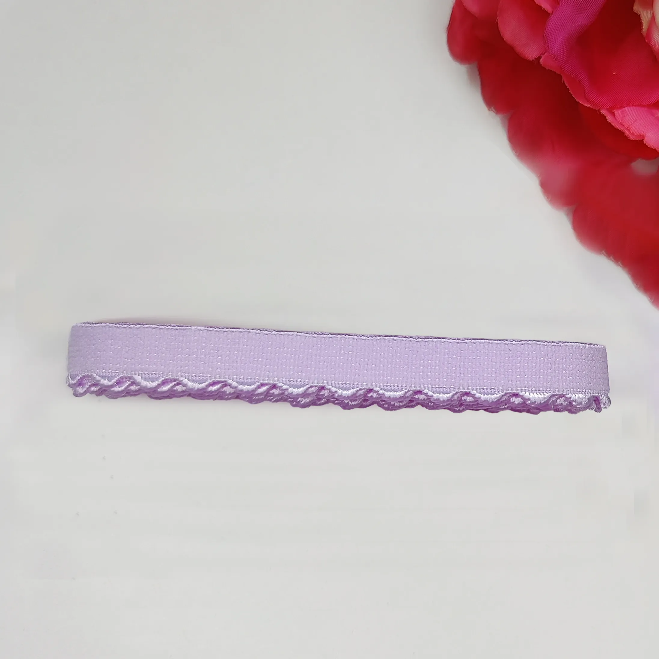 Mix and Match in Flieder, pastel lavender: 11 mm Zierlitze, Unterbrustgummi, Träger. IDelx19