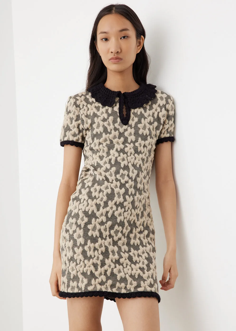 Nana Jacquard Floral Dress
