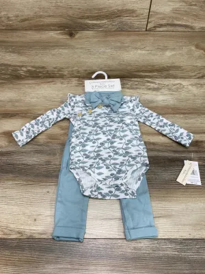 NEW Catherine Malandrino 3pc Thermal Knit Bodysuit Set White sz 6-9m