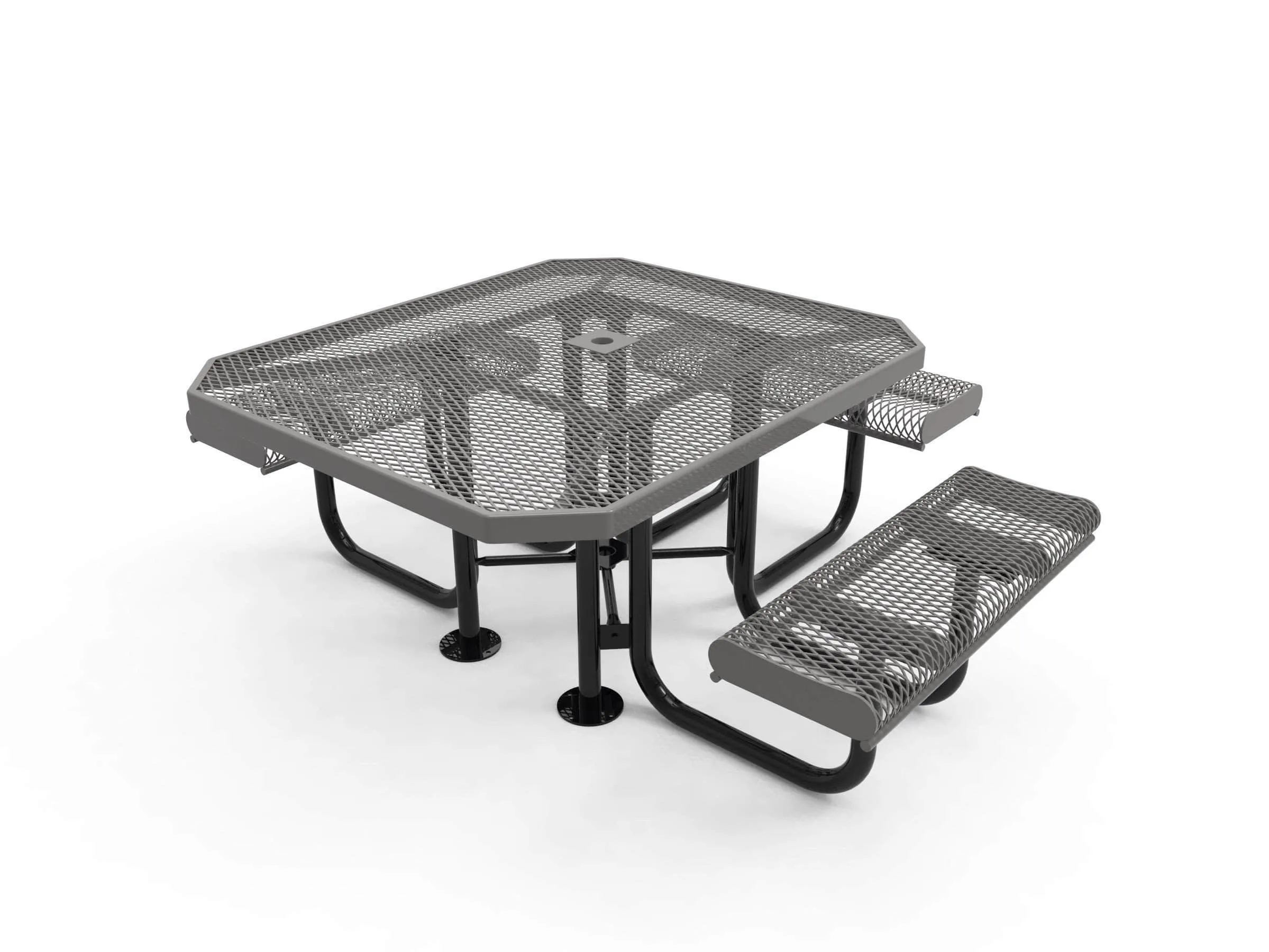 Octagon Rolled Portable Table - Diamond Pattern
