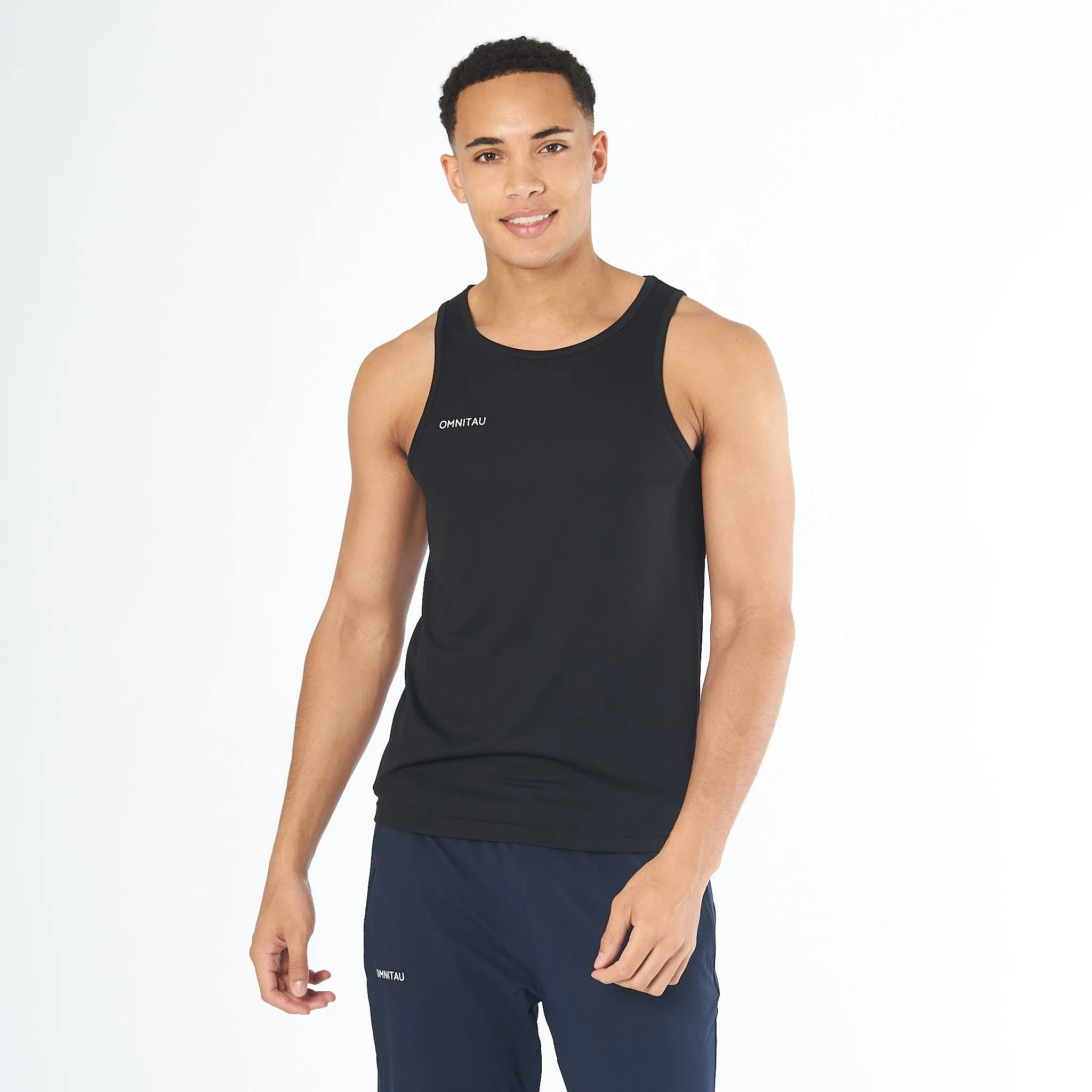 Omnitau Men's Team Sports Breathable Vest - Black