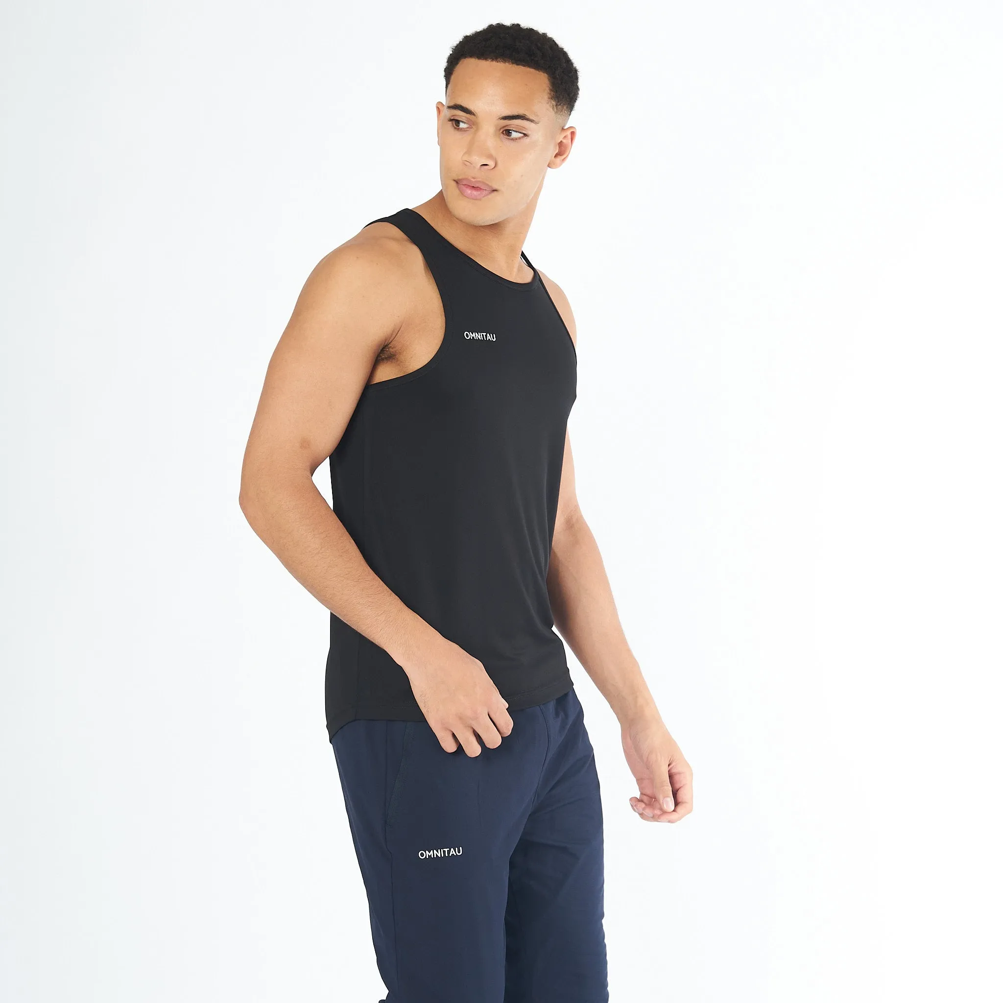 Omnitau Men's Team Sports Breathable Vest - Black
