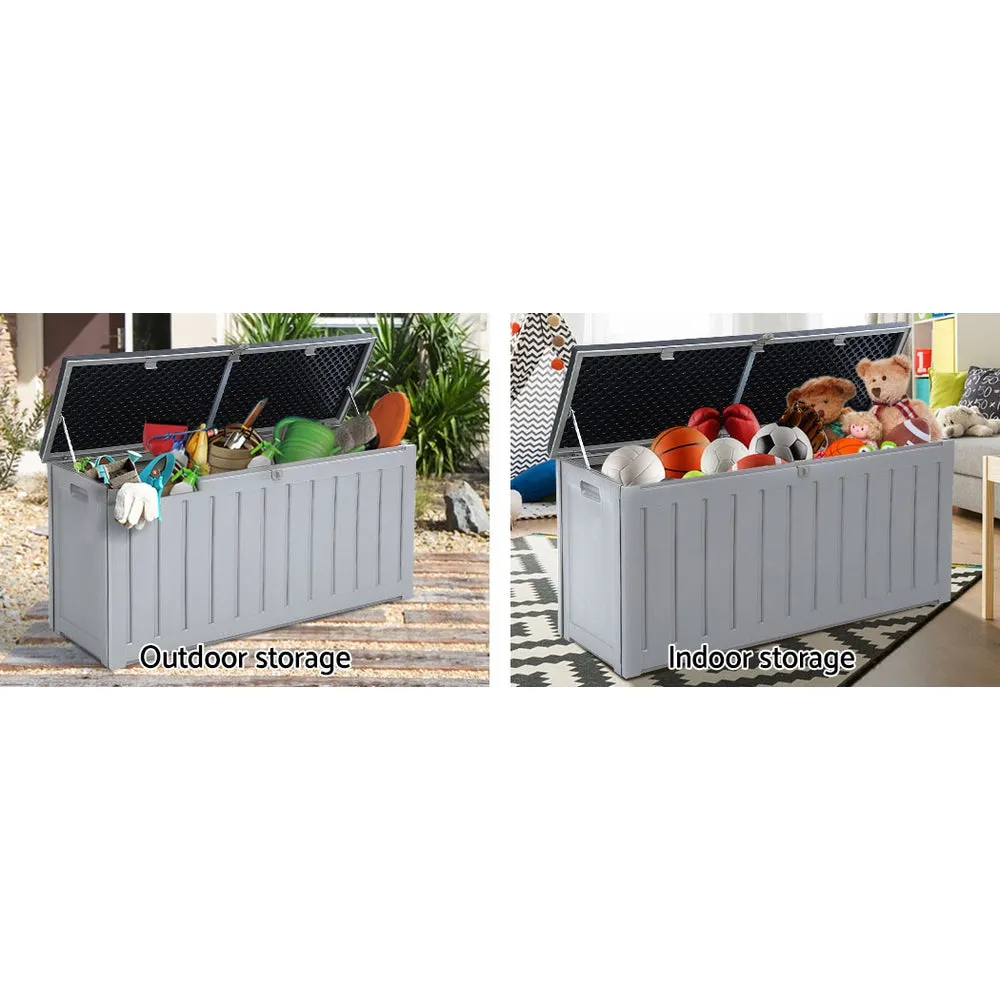 Outdoor Storage Box Bench Seat Lockable 240L