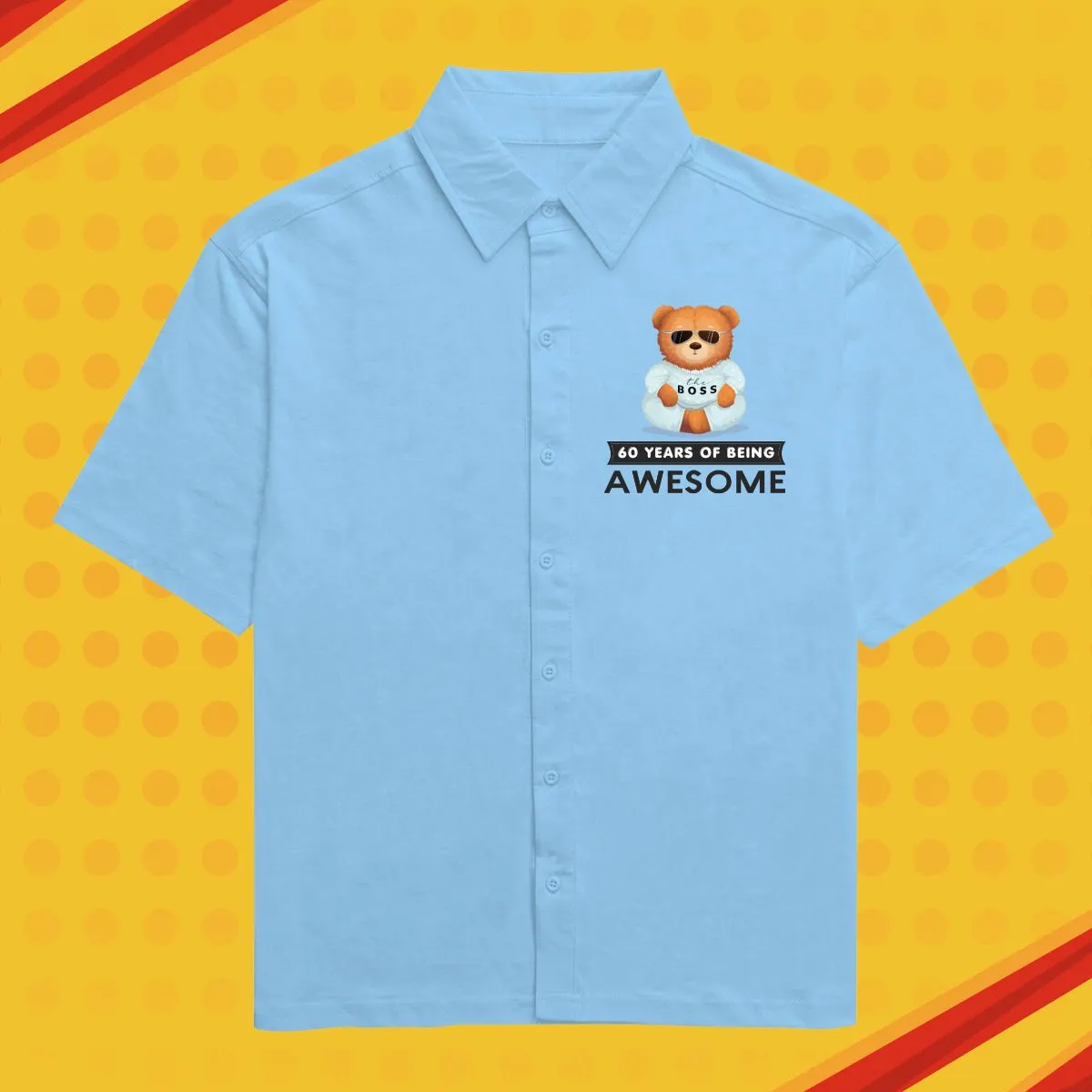 Personalised 60 Years of Being Awesome Unisex Oversized Shirts