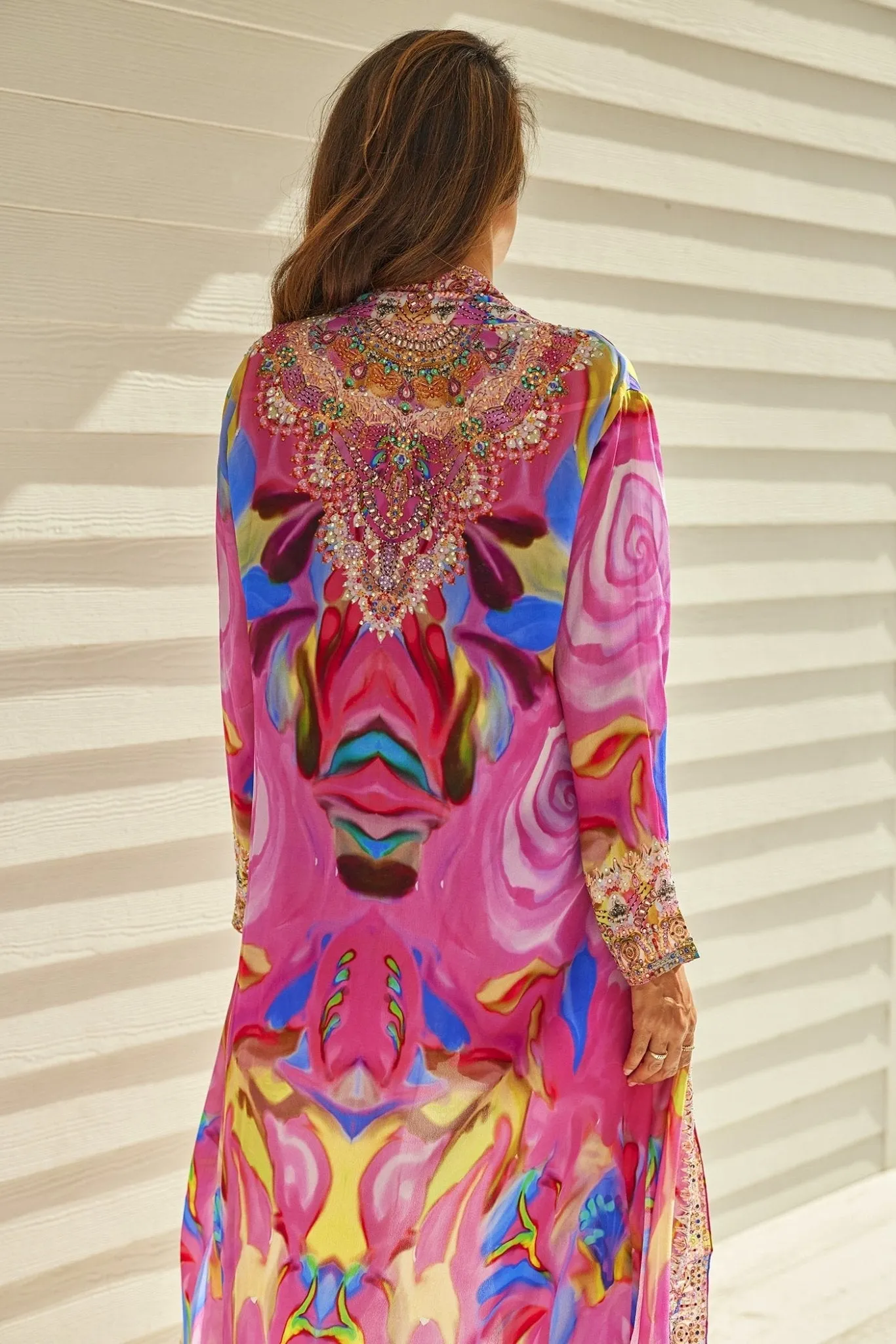 PINK ROSE LONG JACKET