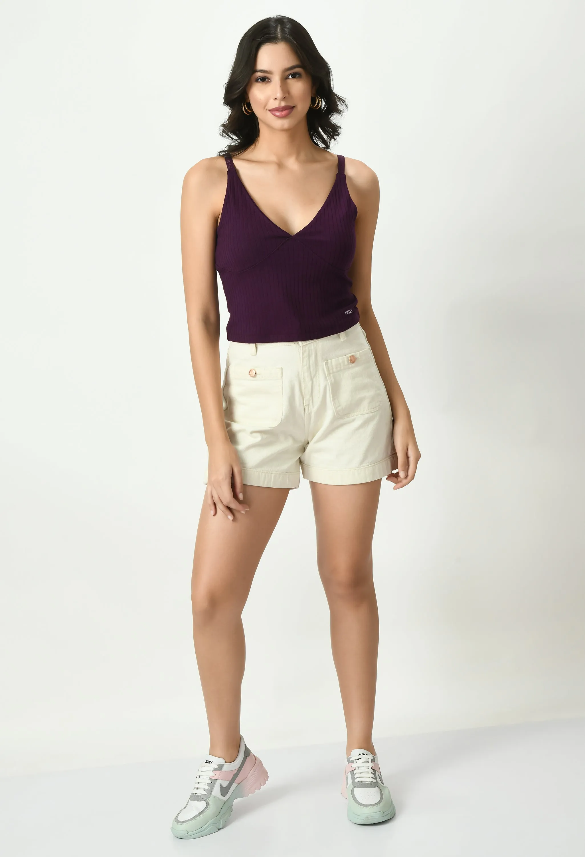 Plunge Strap Top #7054