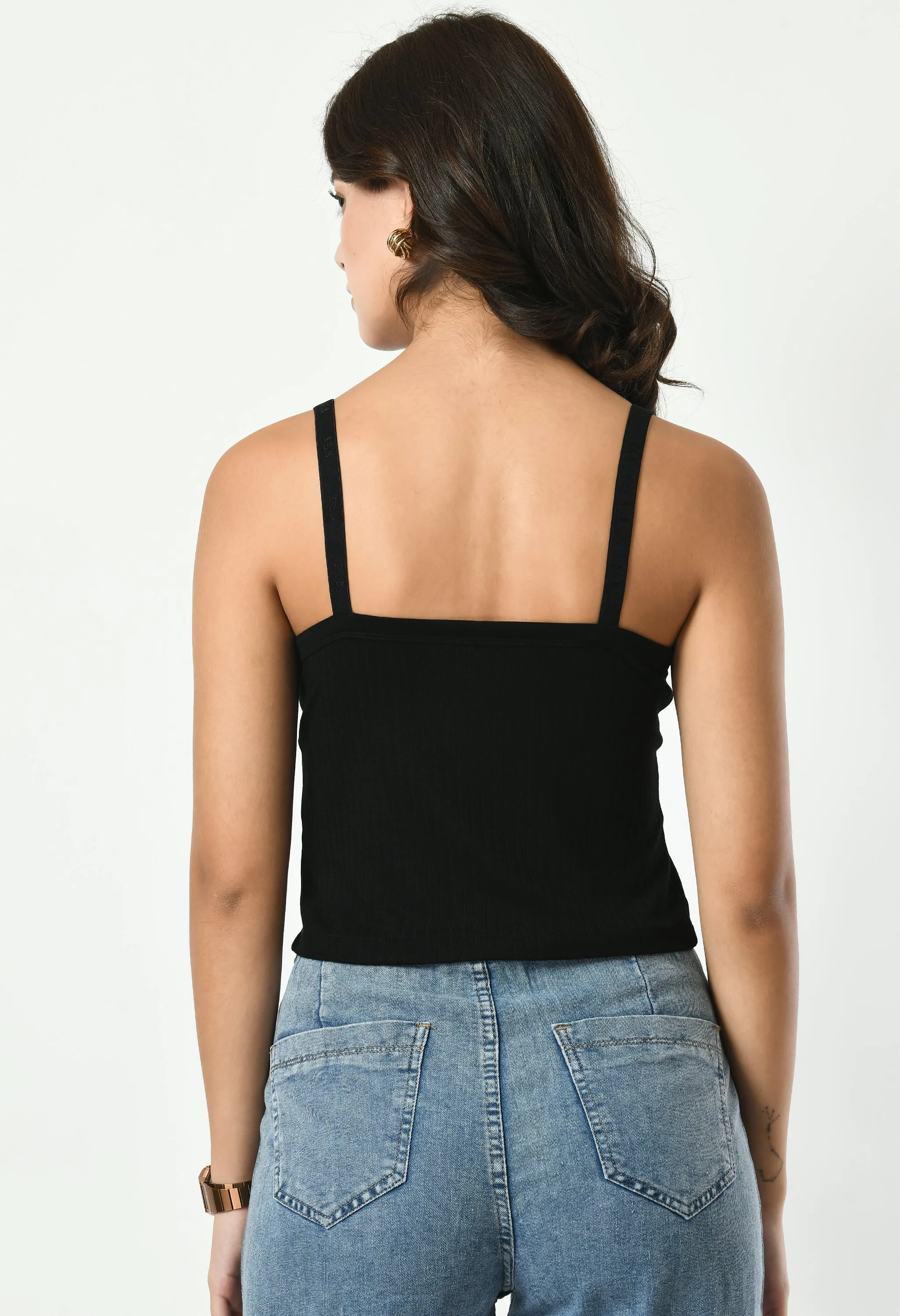 Plunge Strap Top #7054