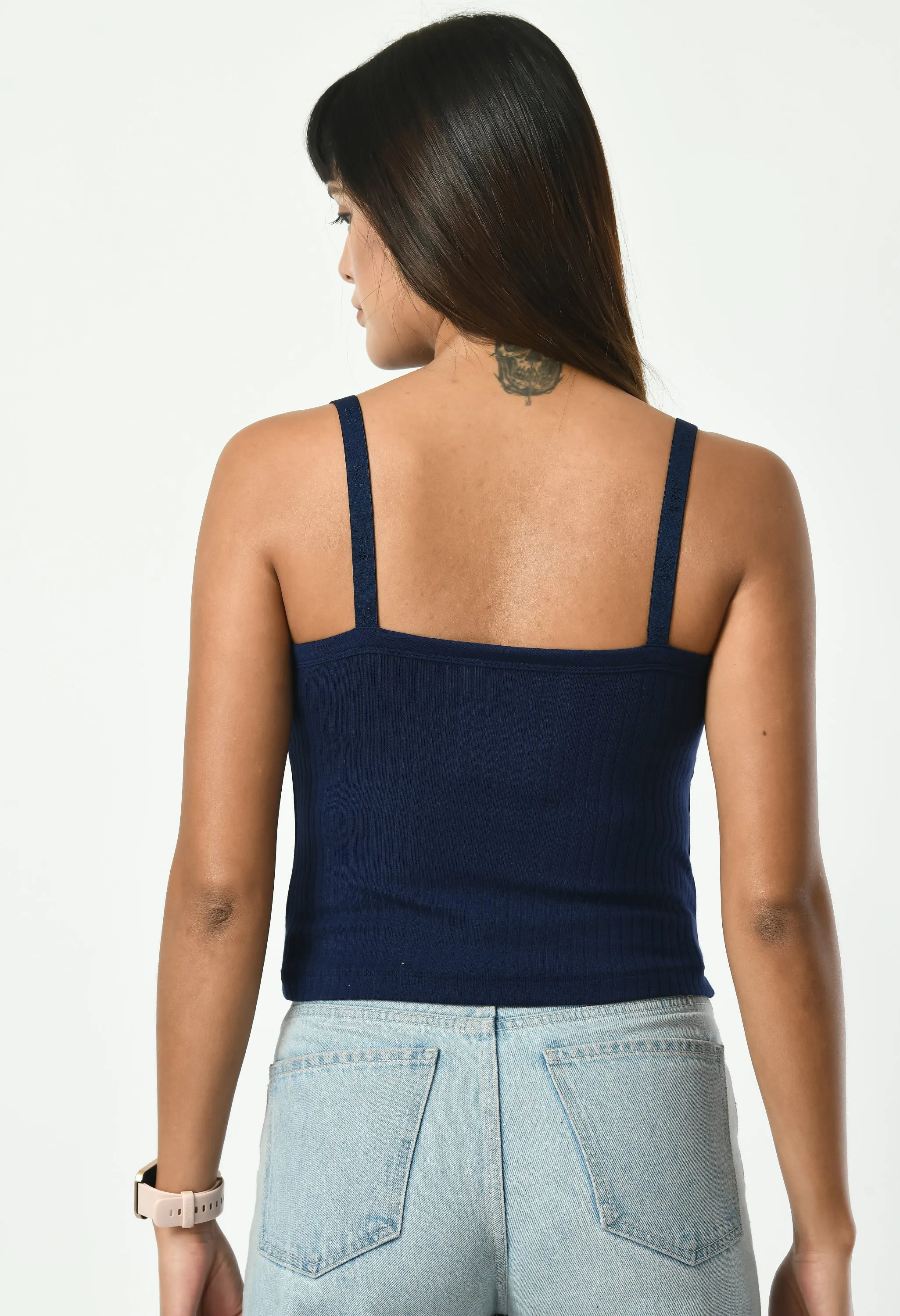 Plunge Strap Top #7054