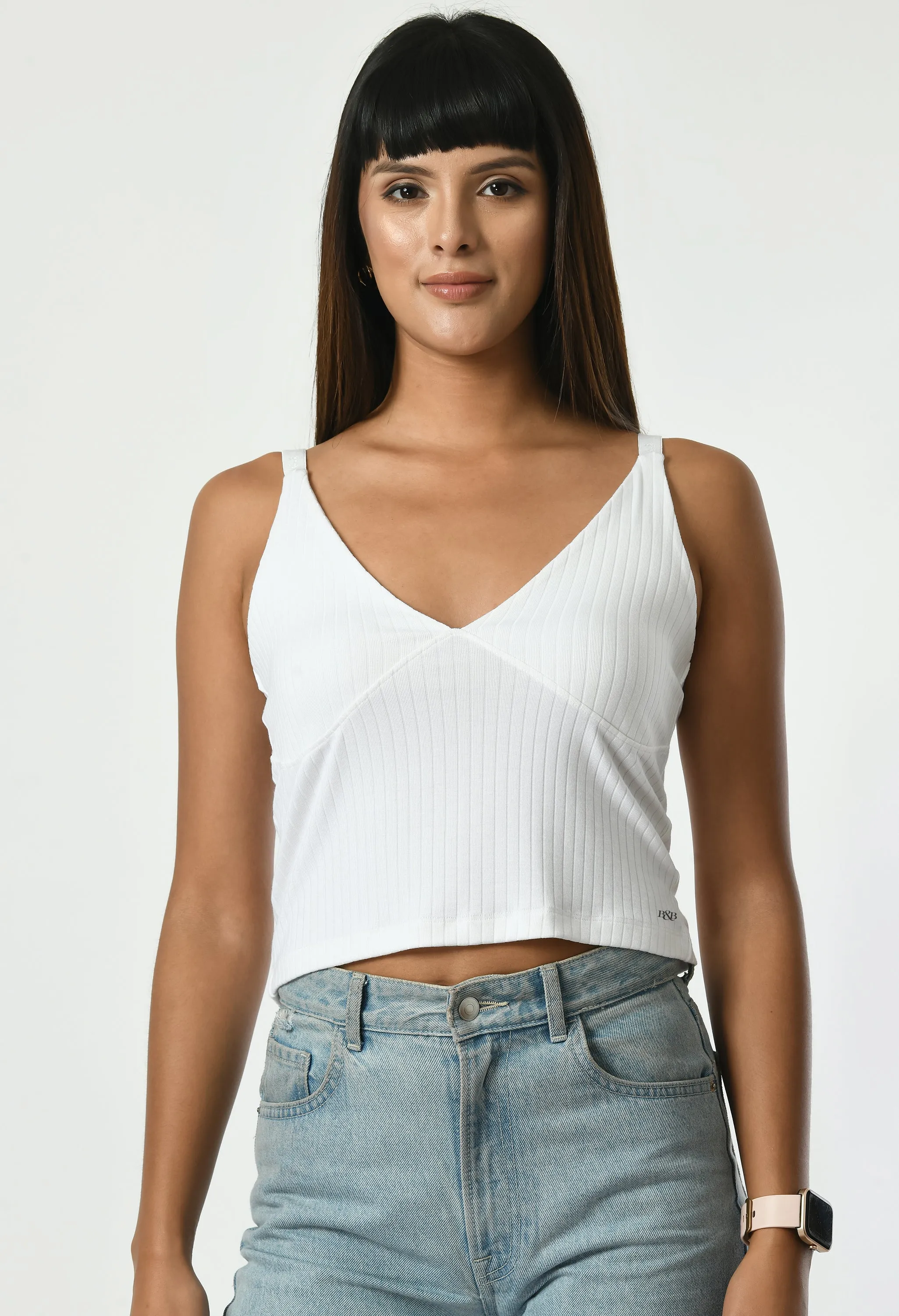 Plunge Strap Top #7054