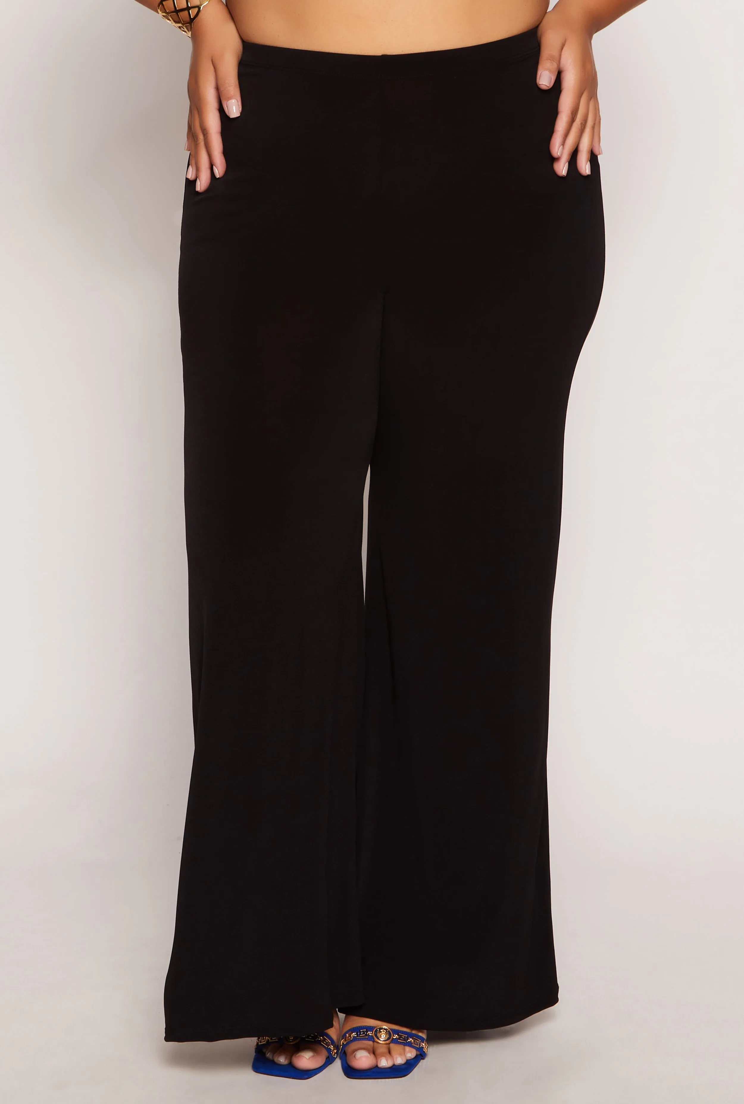 Plus Size High Waist Palazzo Pants