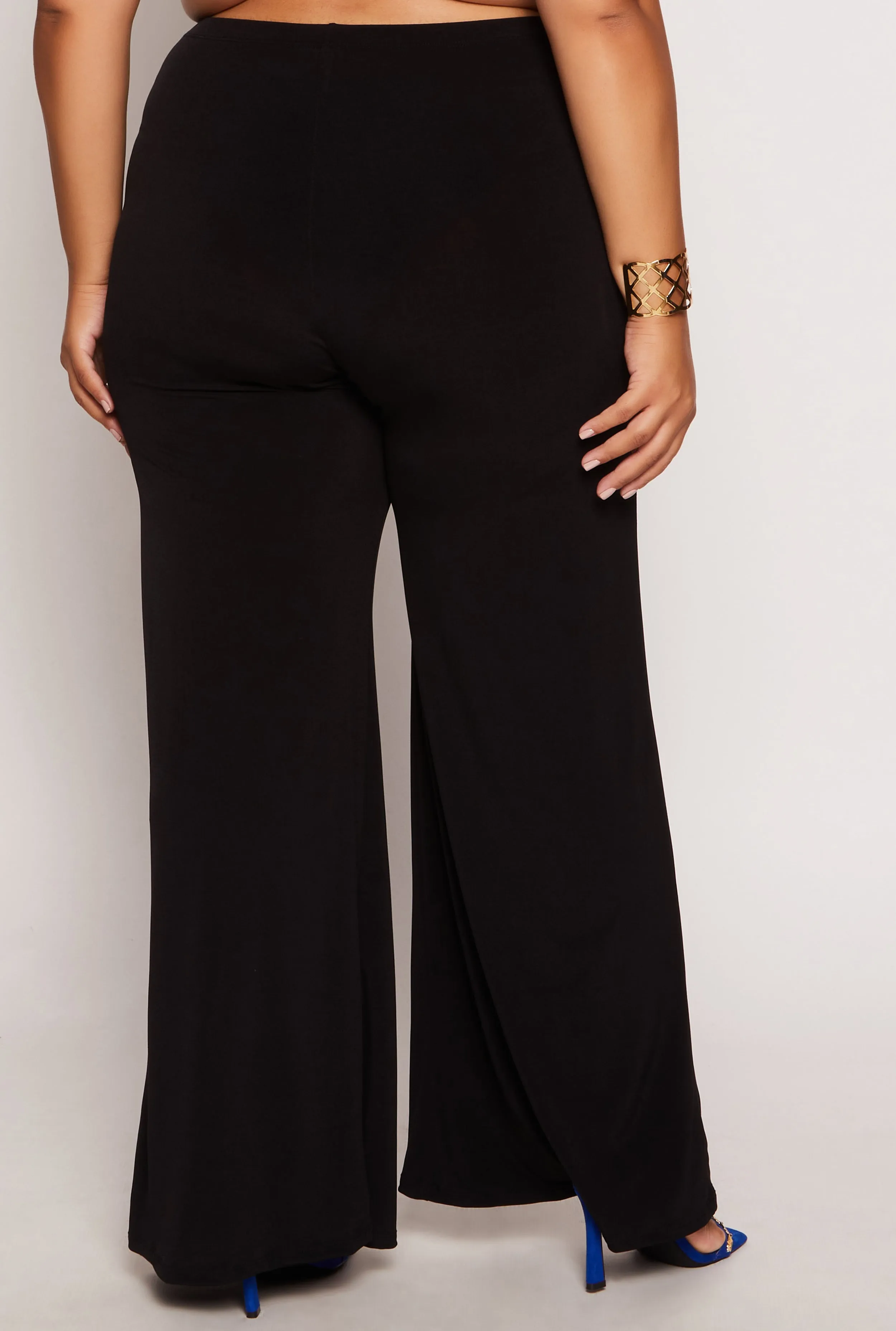 Plus Size High Waist Palazzo Pants