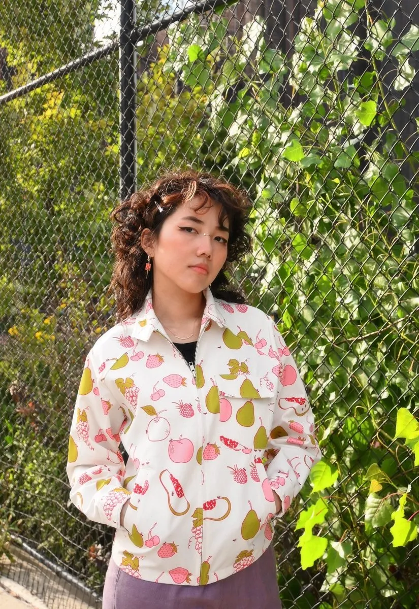 "All Over Fruit" print Jacket