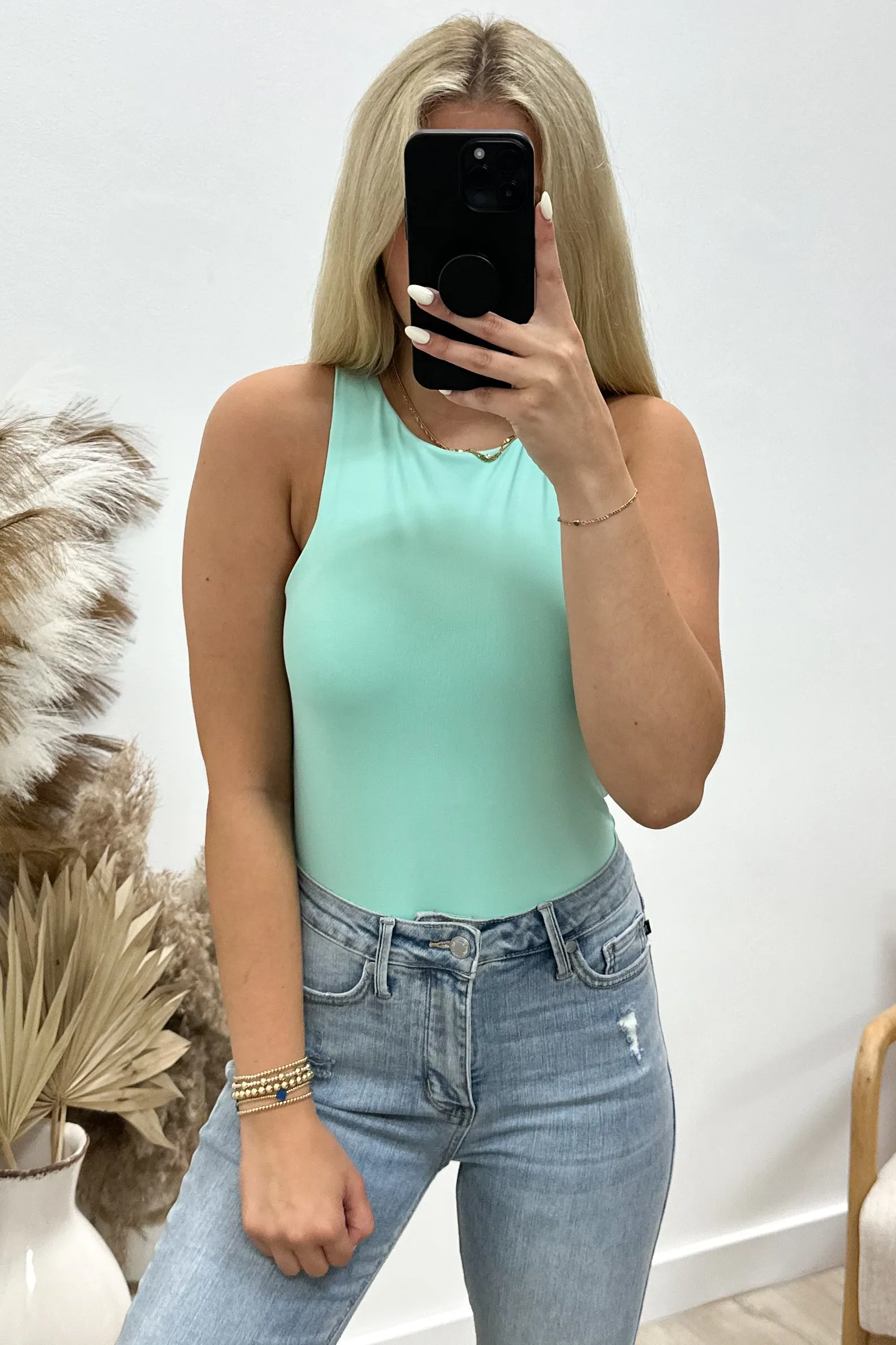 "Flirt With Fate" Bodysuit (Mint)