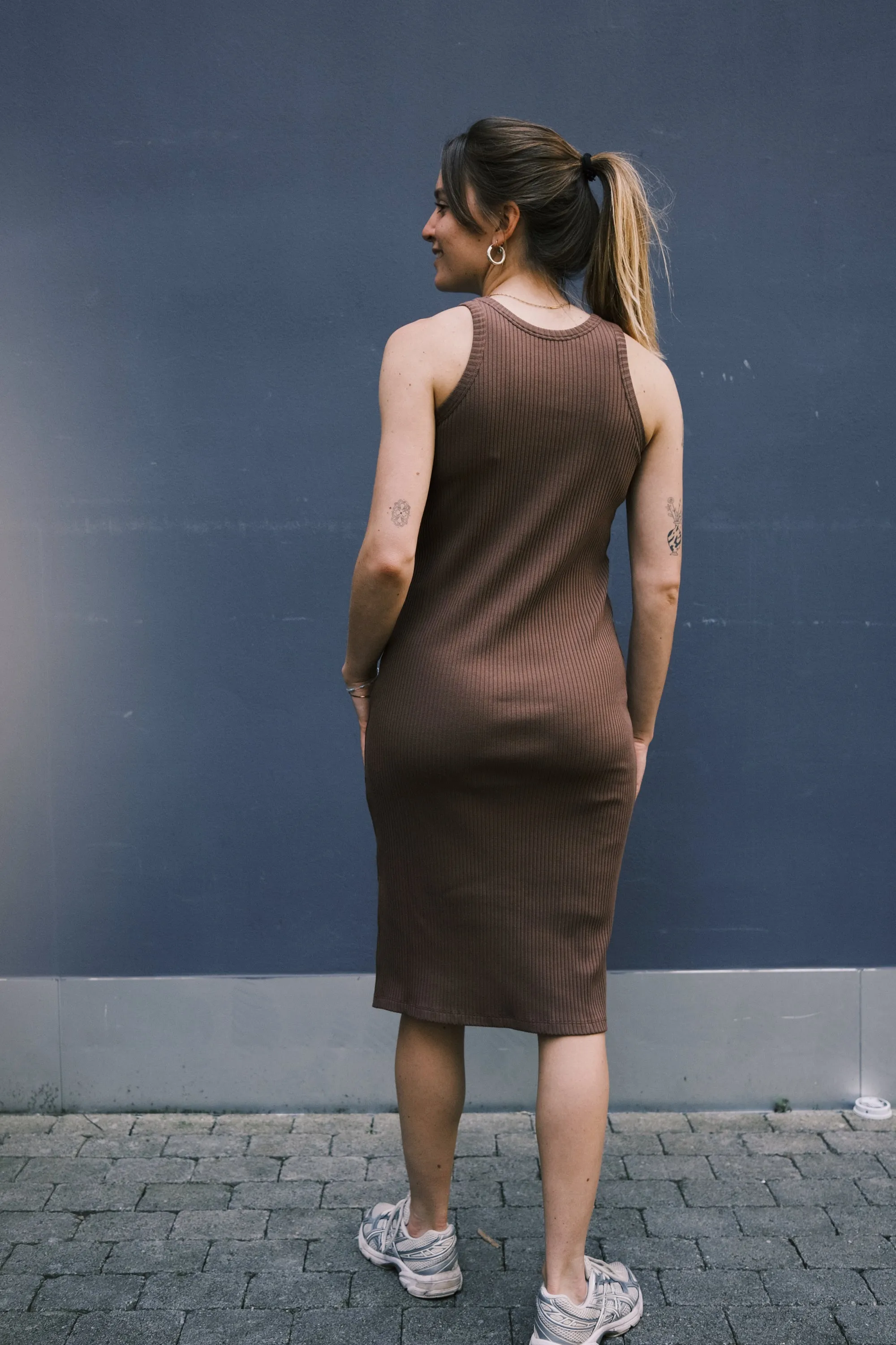 rip dress - fenn - mocca
