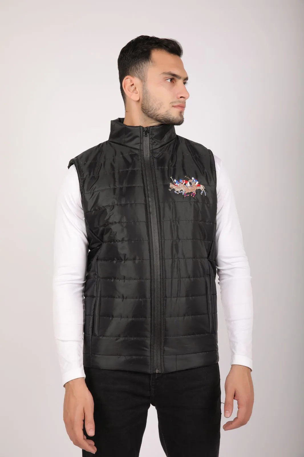RL Triple Half Sleeves Jacket - BLACK