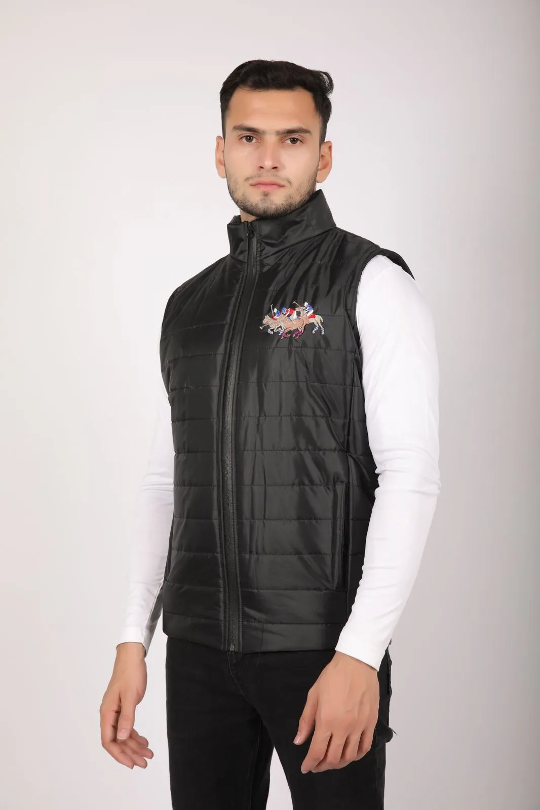 RL Triple Half Sleeves Jacket - BLACK