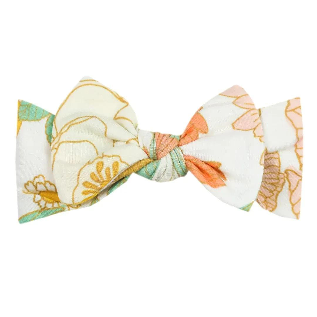 Rose Knit Headband Bow