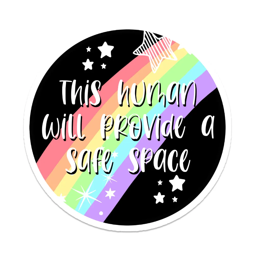 Safe Space Human Vinyl Sticker