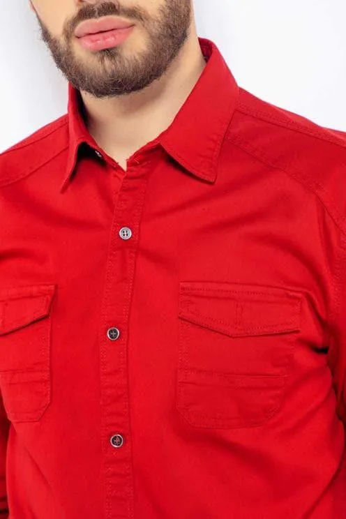 SENADOR CHEST DOUBLE POCKET IN RED