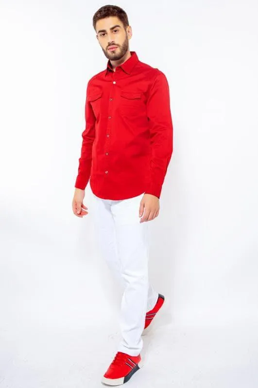 SENADOR CHEST DOUBLE POCKET IN RED