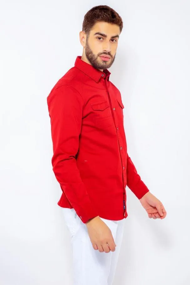 SENADOR CHEST DOUBLE POCKET IN RED