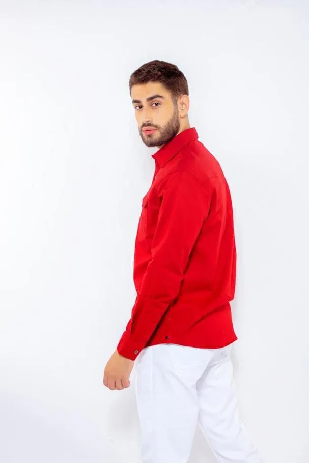 SENADOR CHEST DOUBLE POCKET IN RED