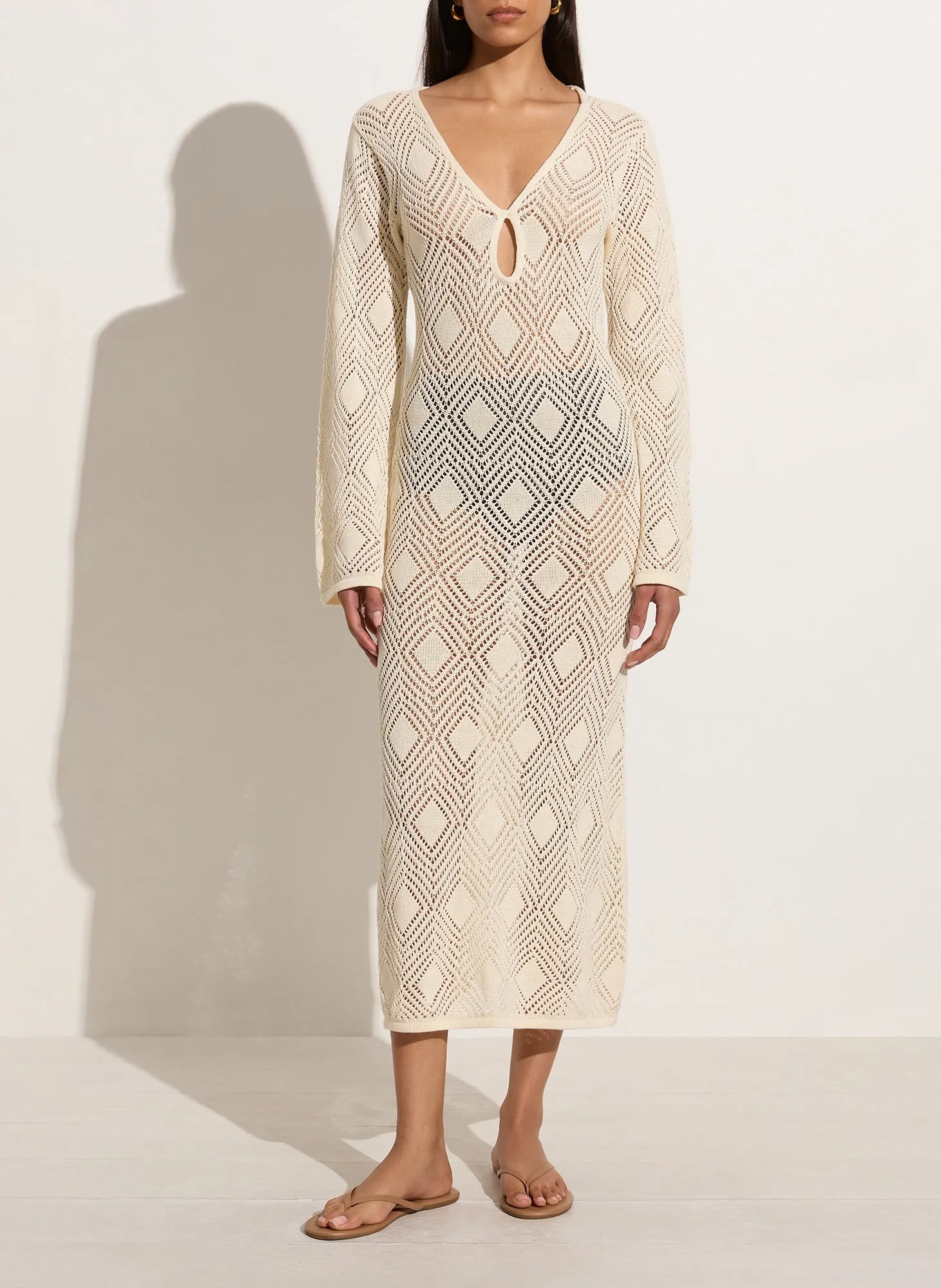 Serena Pointelle Knit Dress