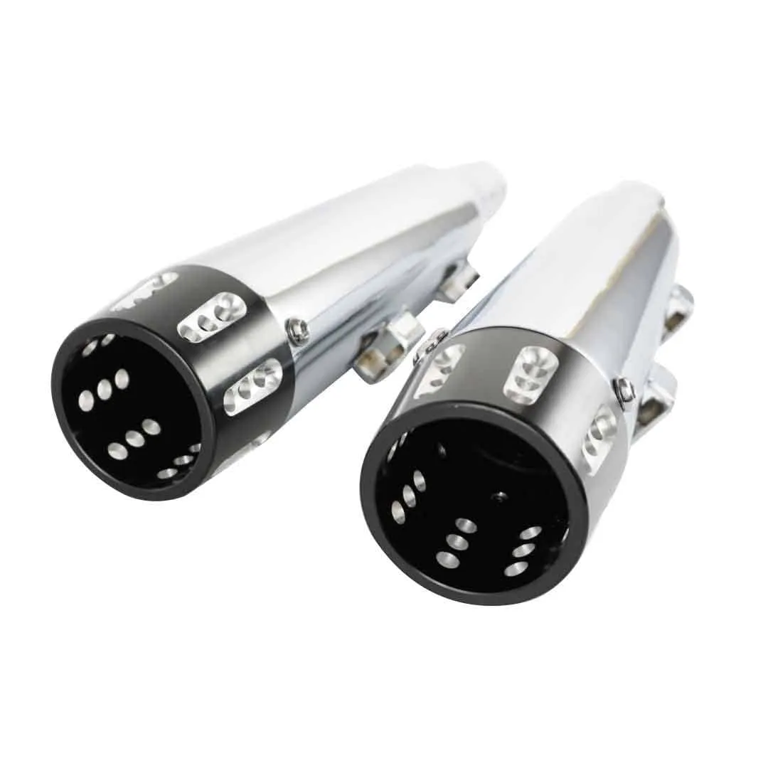 Sharkroad 3" Slip-on Mufflers Exhaust for Harley 2014-2022 Sportster XL 883/1200