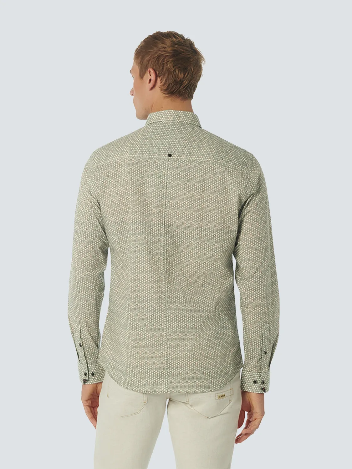 Shirt Stretch Allover Printed | Offwhite