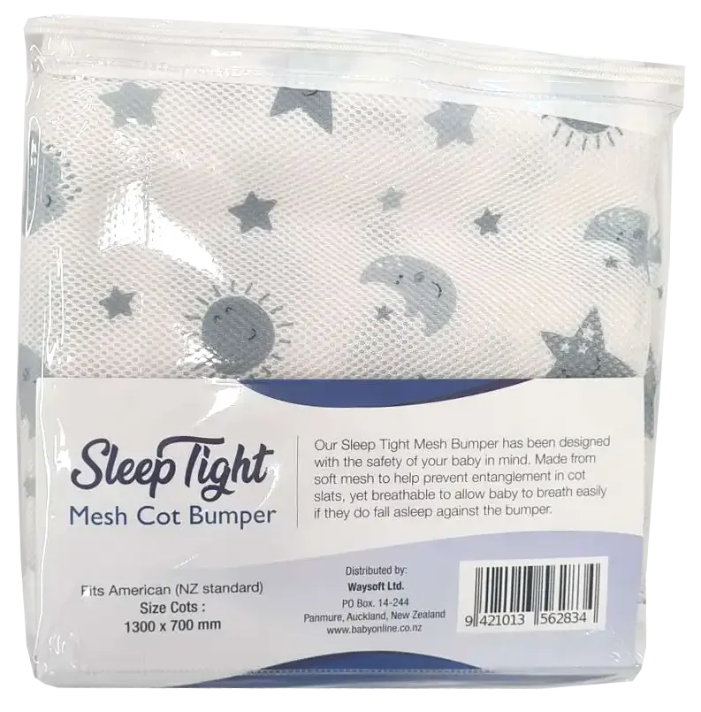 Sleep Tight Breathable Mesh Cot Bumper