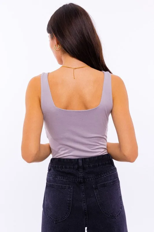 Softest Ever Square Neck Tank Bodysuit