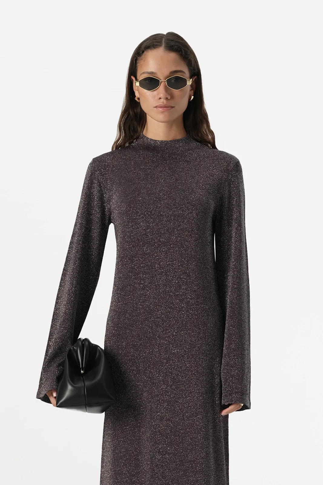 Thelma Knit Dress Midnight Lurex