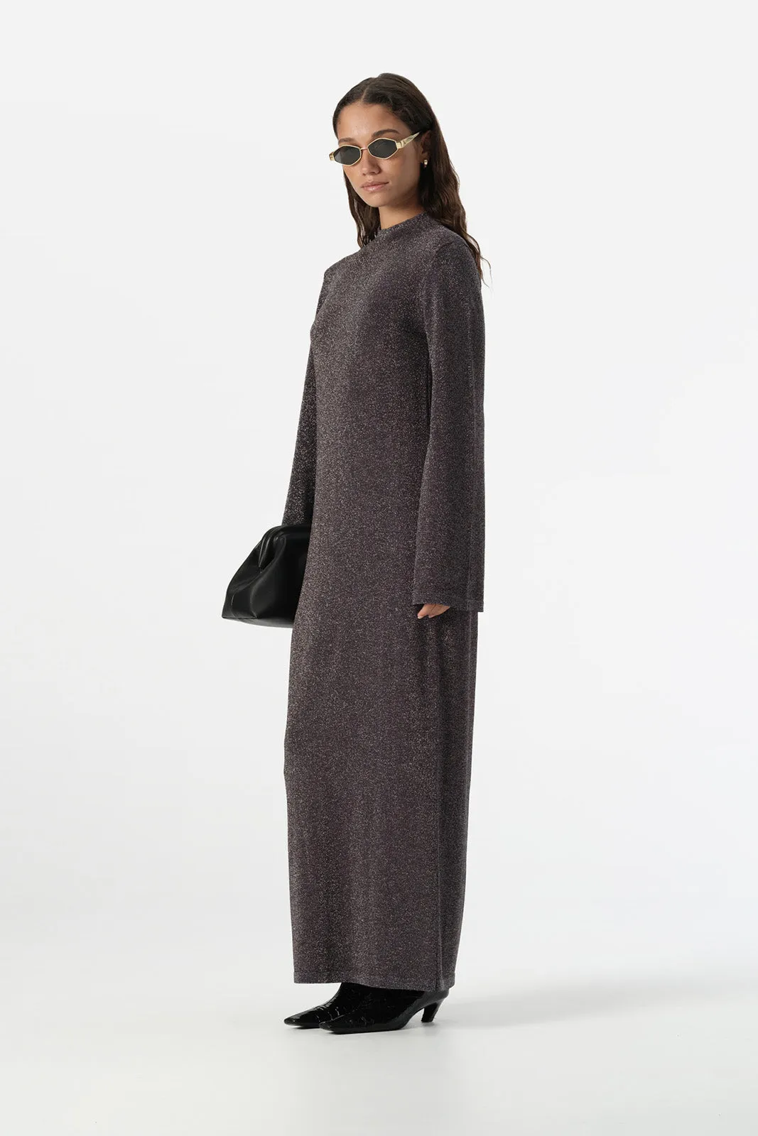 Thelma Knit Dress Midnight Lurex