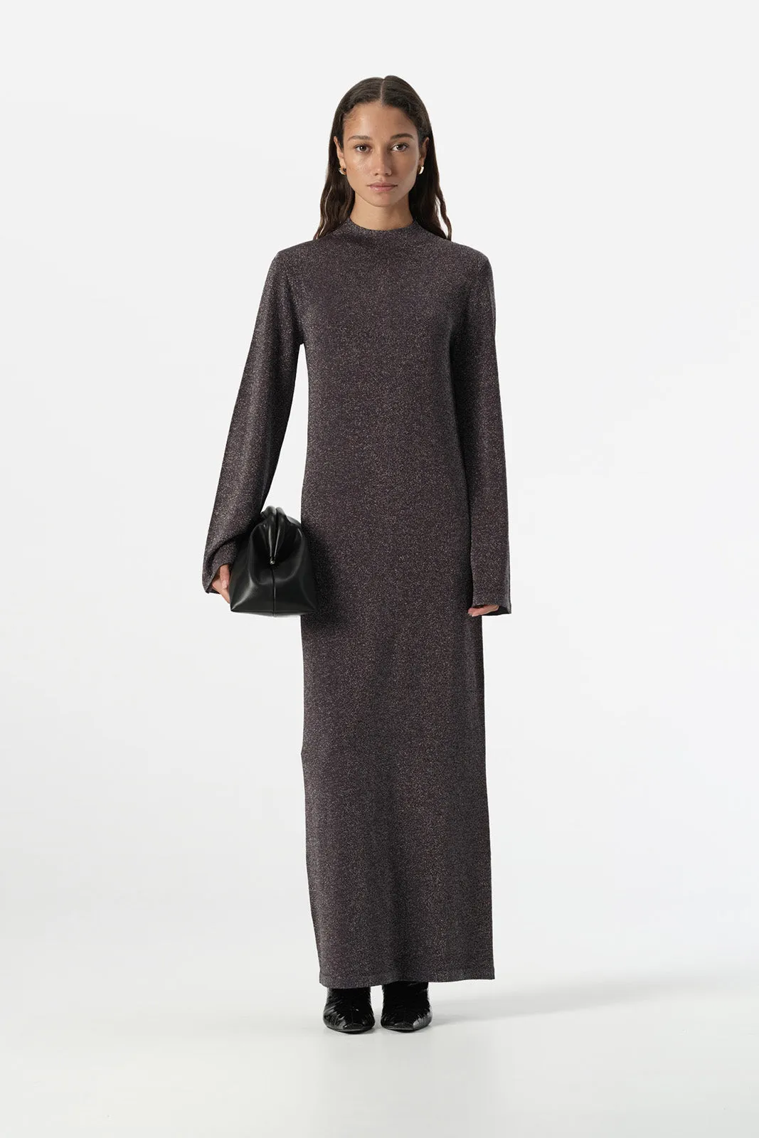 Thelma Knit Dress Midnight Lurex