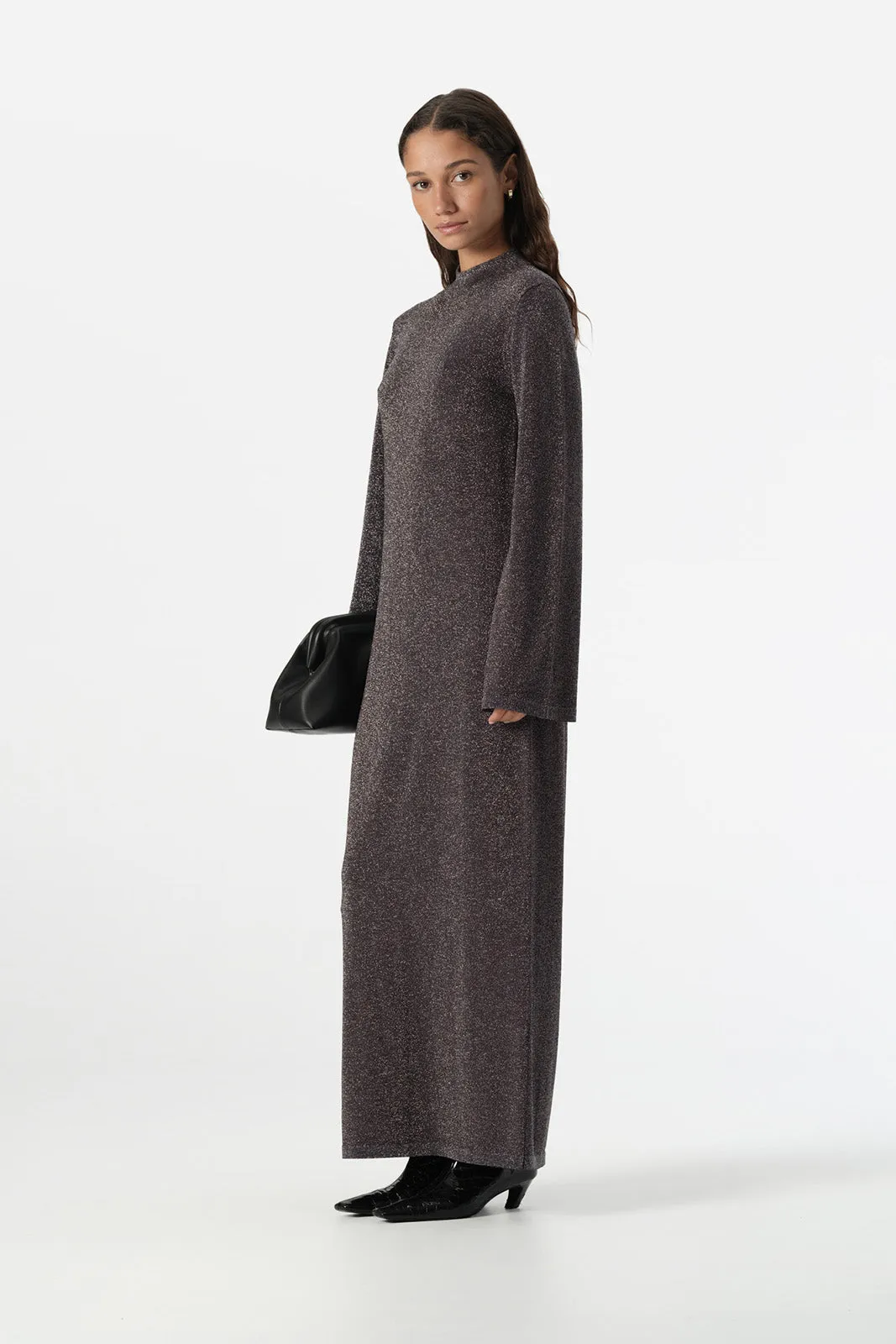 Thelma Knit Dress Midnight Lurex