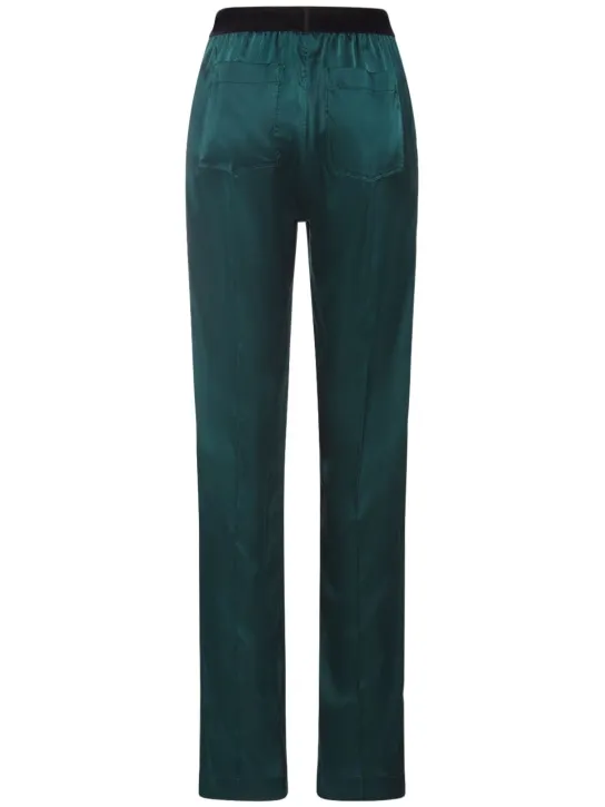 Tom Ford   Stretch silk satin straight pants 