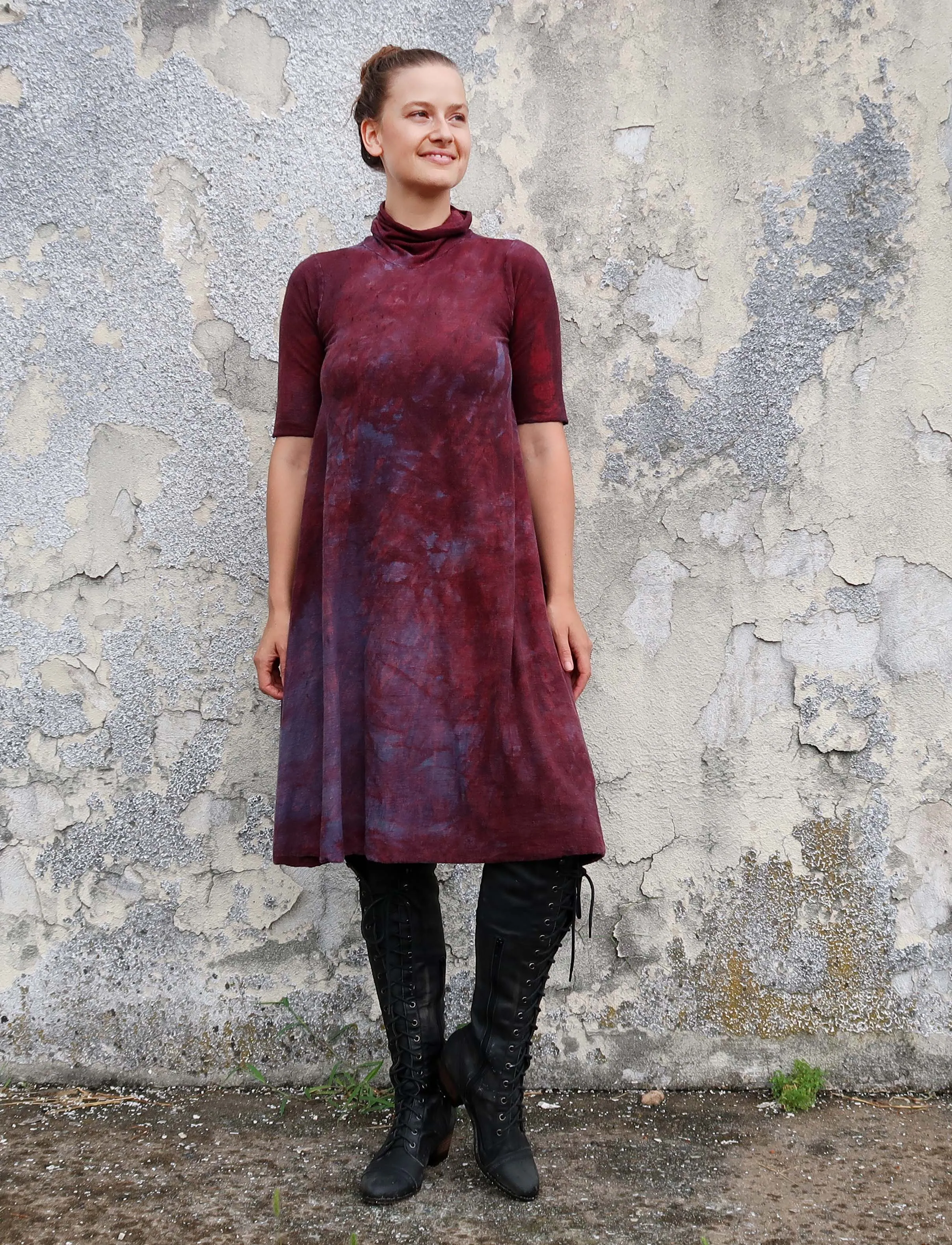 Turtleneck Wanderer Short Dress