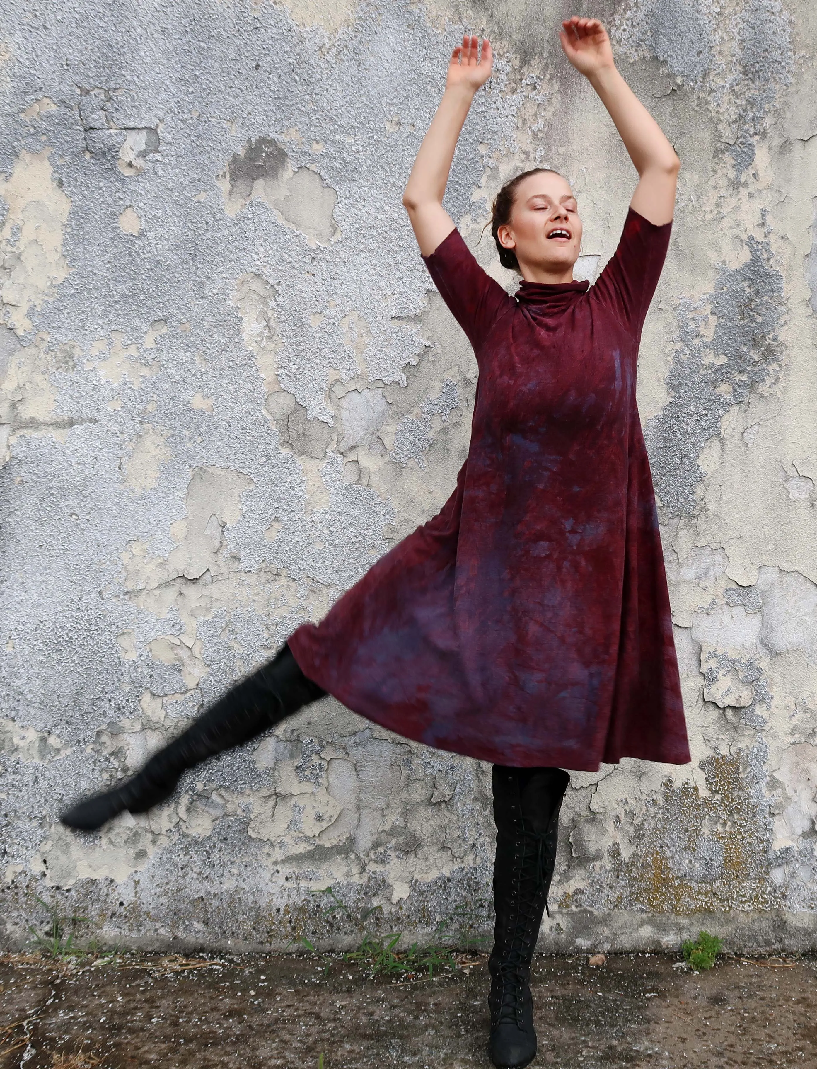 Turtleneck Wanderer Short Dress