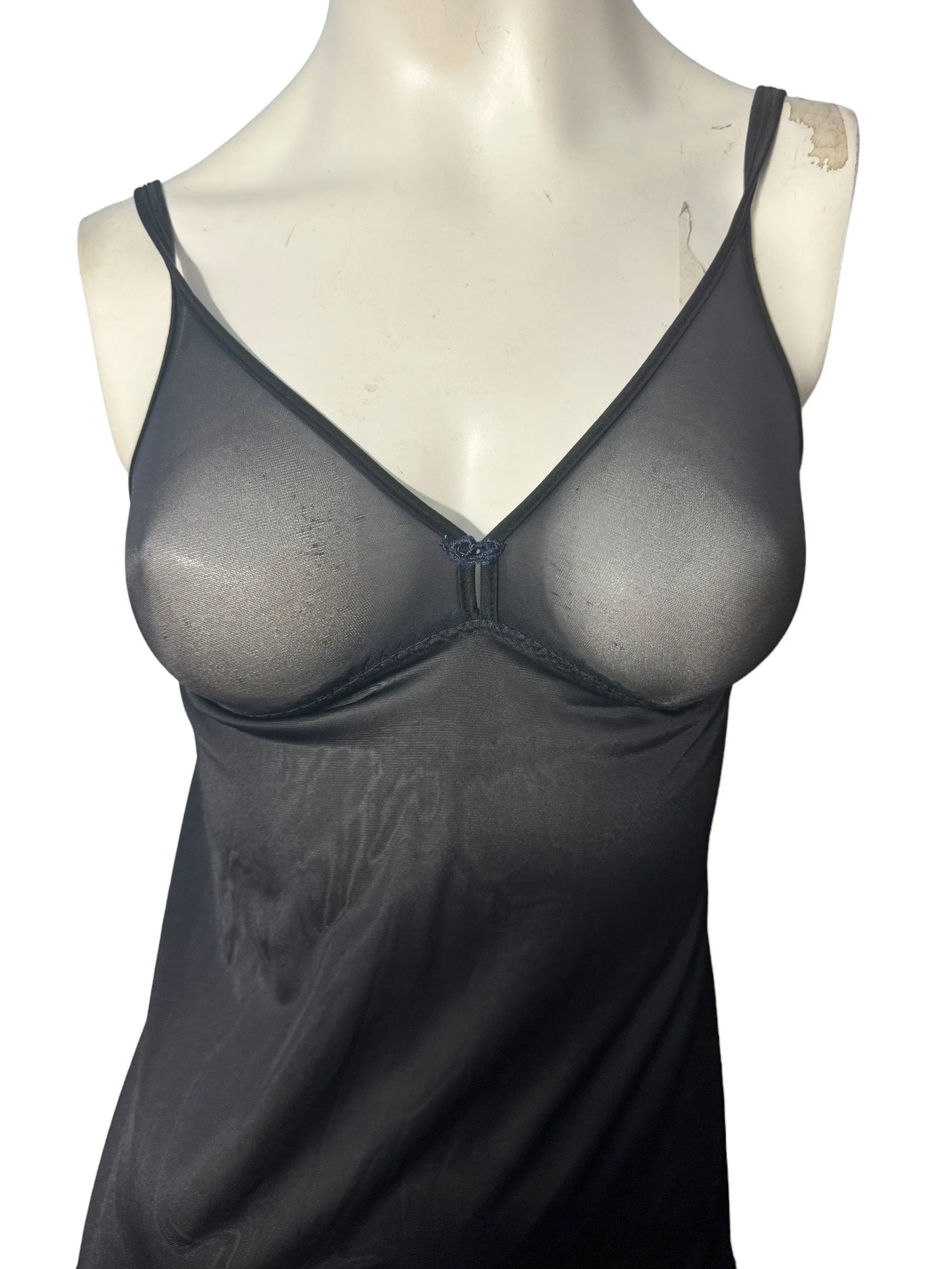 Vintage black full slip 36 Formfit Rogers