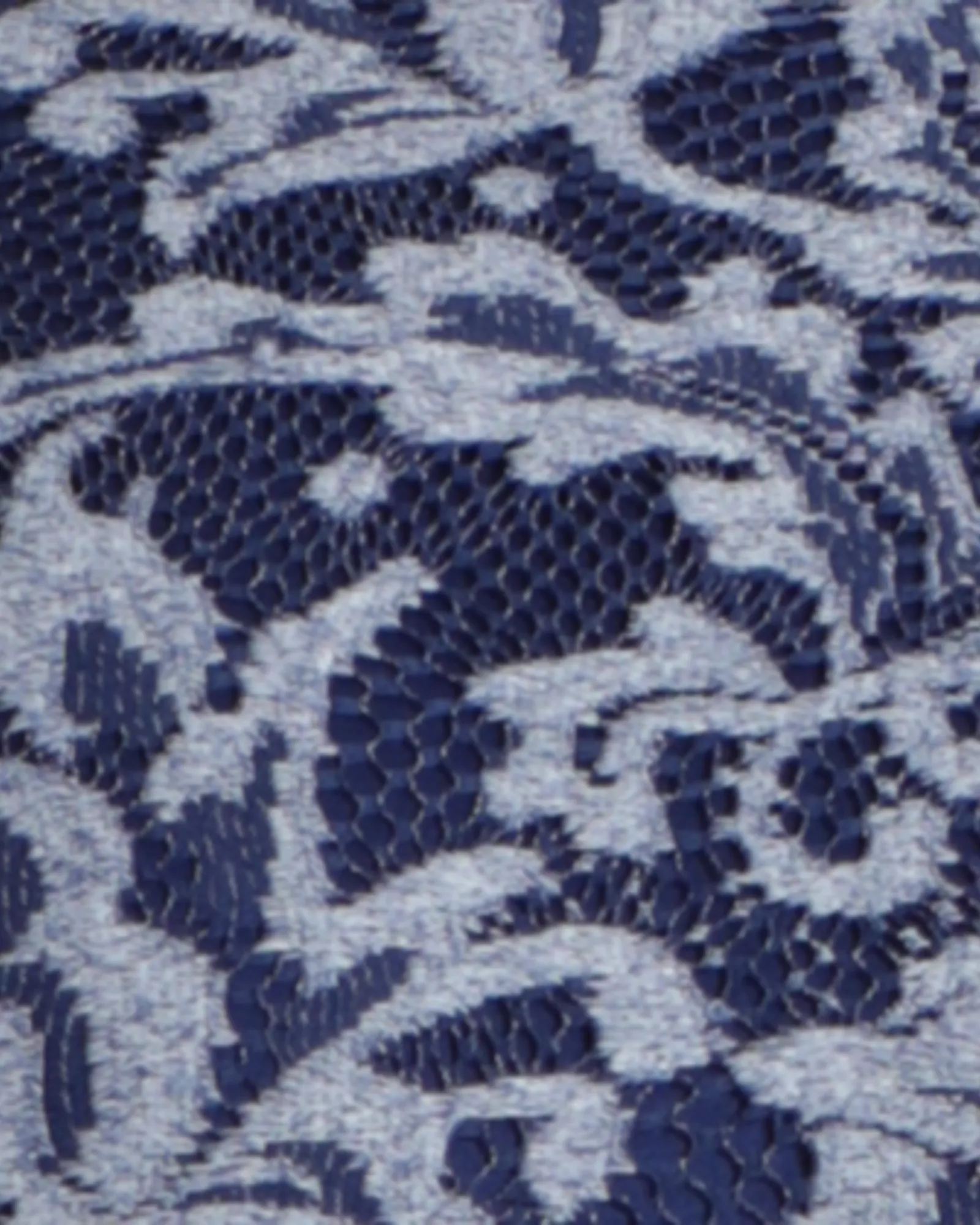 Waldorf Belted Lace Dress | Navy / Light Grey