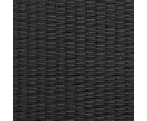Wicker Outdoor Storage Box - Black