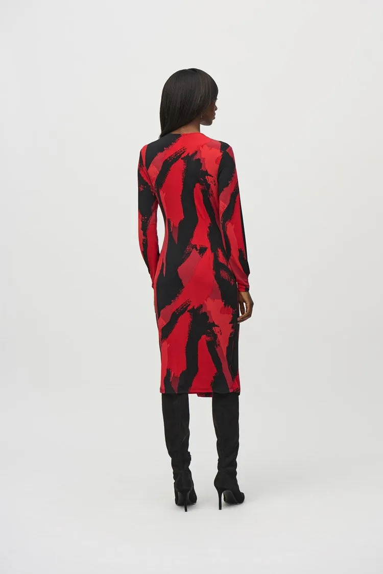 Wrap Knee-length Dress