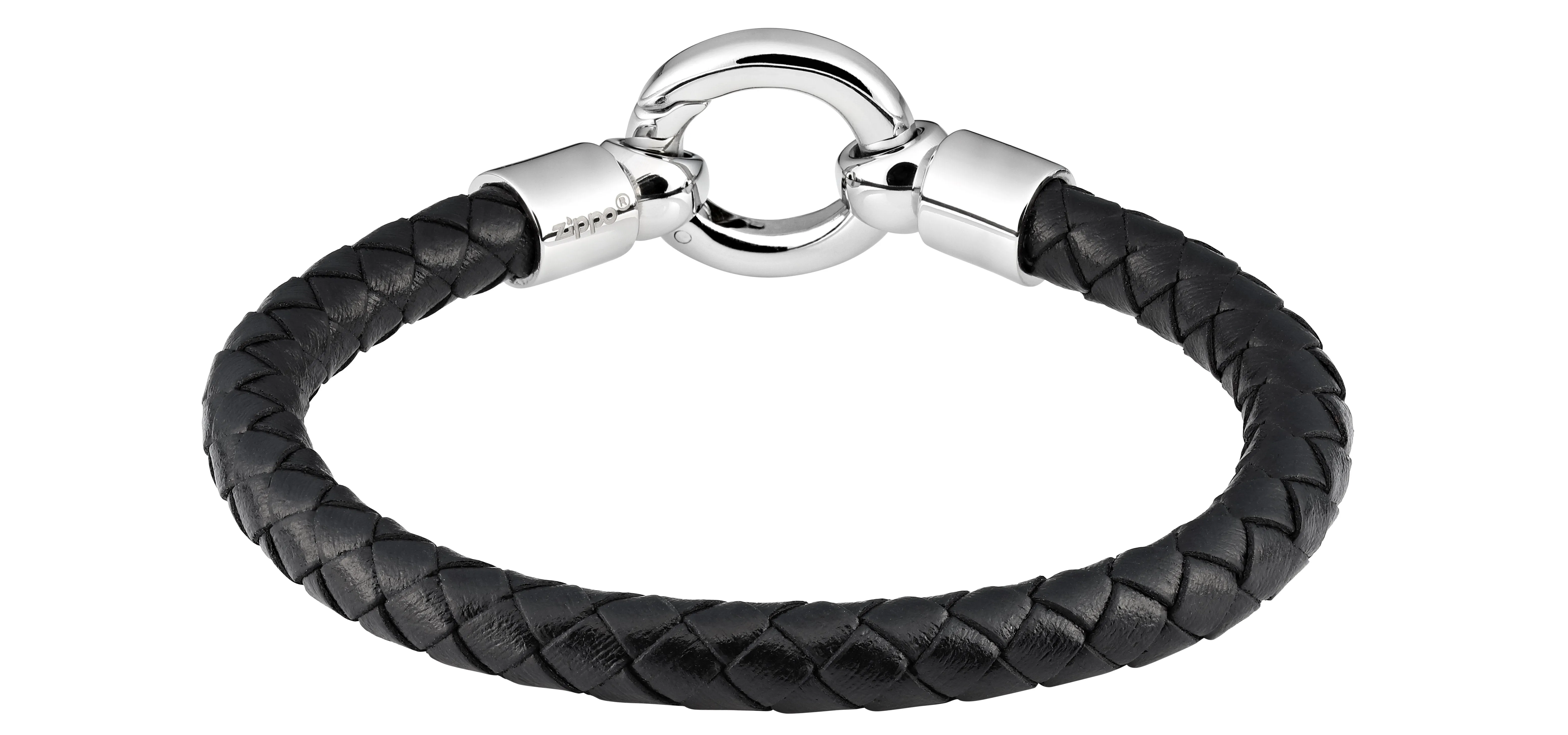 ZIPPO LEATHER BRACELET W BIG O RING